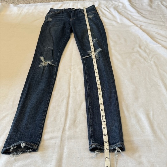 Agolde 27 Skinny Distressed High Waist Jeans - Picture 6 of 8